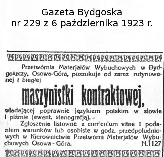 1923-Gazeta-Bydgoska-Osowa-Gora-Przetwornia-Materialow-Wybuchowych.jpg